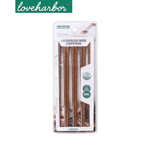 Loveharbor Lacquerless Wood Chopsticks
