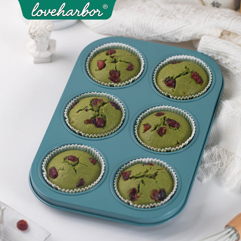 Loveharbor Green Earth Non-Stick Muffin Pan