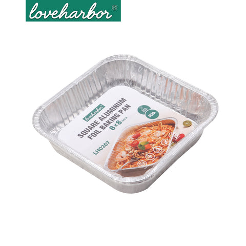 Loveharbor Square Aluminum Foil Baking Pan Set