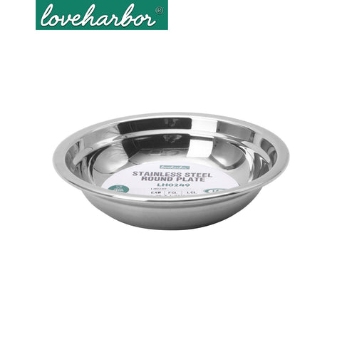 Loveharbor Stainless Steel Round Plate