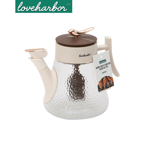 Loveharbor Multi-Function Glass Oil Pot