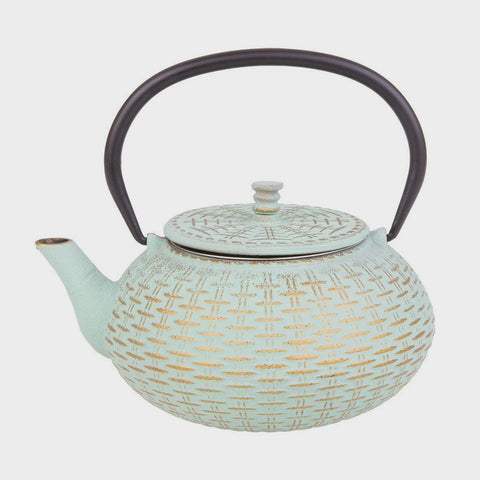 Cast Iron Teapot 800Ml- Mint Gold