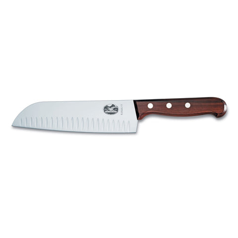 Santoku Knife - Wide Blade - Fluted Edge