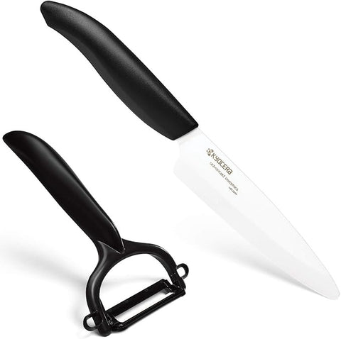 Ceramic Utility Knife + Double Edge Peeler Set - 3 Colors