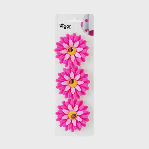 Vigar Flower Power Pink Magnet 3Pc