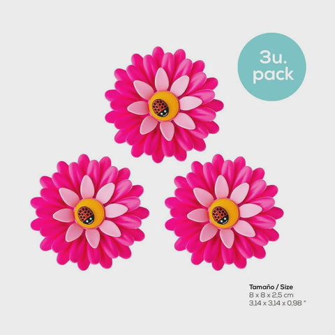 Vigar Flower Power Pink Magnet 3Pc