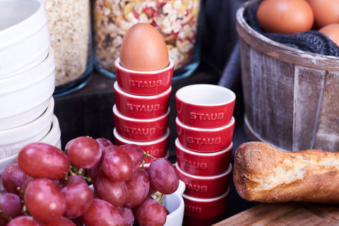 Ceramic Round Ramekin 2piece Cherry - 8cm