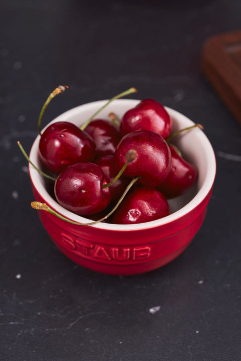 Ceramic Round Ramekin 2piece Cherry - 8cm