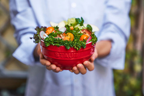 Ceramic Round Bowl Cherry - 14cm