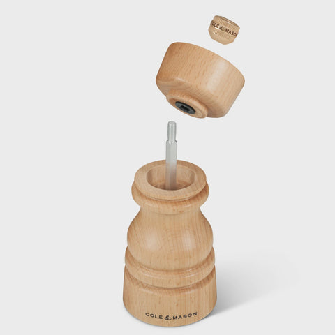 London Natural Beech Pepper Mill - 13cm