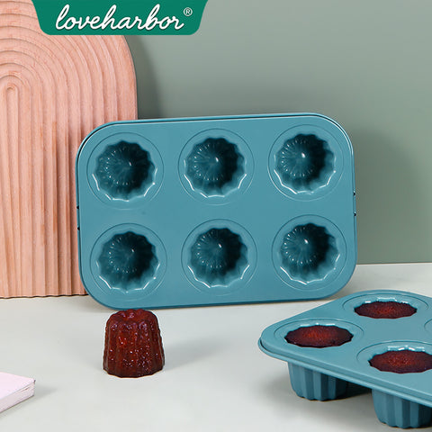 Loveharbor Green Earth Non-Stick Cannele Mould