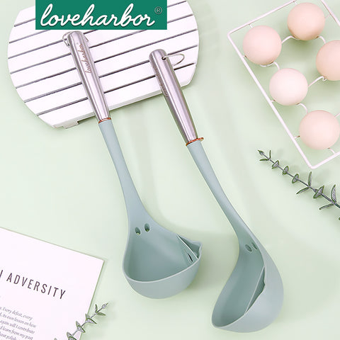 Loveharbor Premium Silicone Soup Ladle