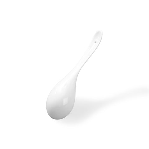 Loveharbor White Porcelain Soup Spoon