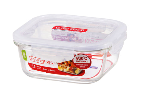 Euro Glass Boroseal Heat Resistant Glass Square - 750ml
