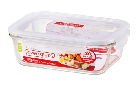 Euro Glass Boroseal Heat Resistant Glass Rectangular - 1L