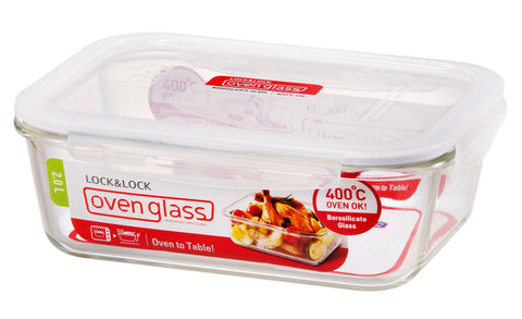 Euro Glass Boroseal Heat Resistant Glass Rectangular - 2L