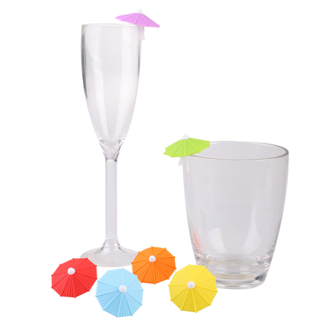 Drink Marker Parasol Clips Set 6