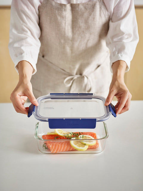 Top Class Glass with Tritan Lid Rectangular - 2L