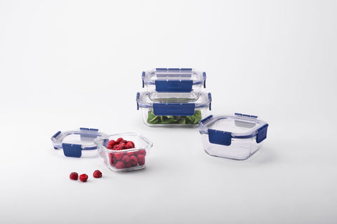 Top Class Glass with Tritan Lid Rectangular - 2L
