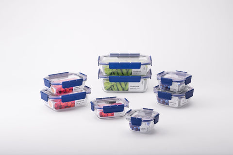 Top Class Glass with Tritan Lid Rectangular - 2L