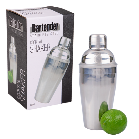 Stainless Steel Cocktail Shaker 550ml