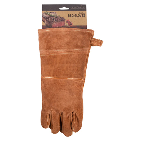 Leather BBQ Gloves 38cm