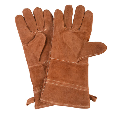 Leather BBQ Gloves 38cm