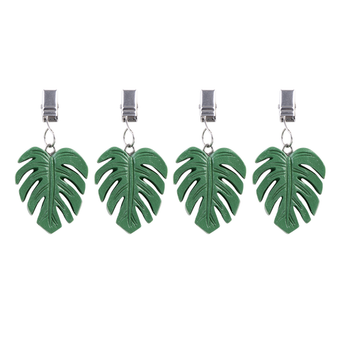 Tablecloth Weights Set 4 - Monstera Leaf - Green