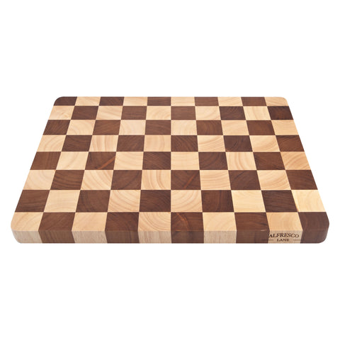 Chequered End Grain Cutting Board 40x30x2.5cm