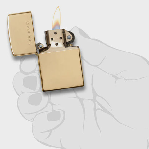 High Polished Brass With Solid Brass Etch