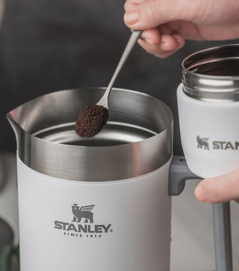 Vacuum French Press Polar Stainless Steel White