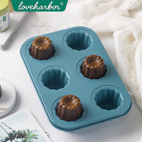 Loveharbor Green Earth Non-Stick Cannele Mould