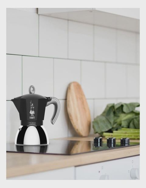 Moka Induction Black 6 Cup