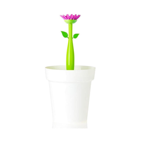 Vigar Flower Power White 3L Bathroom Bin