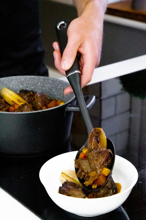 Soft Grip Solid Cooking Spoon Nylon
