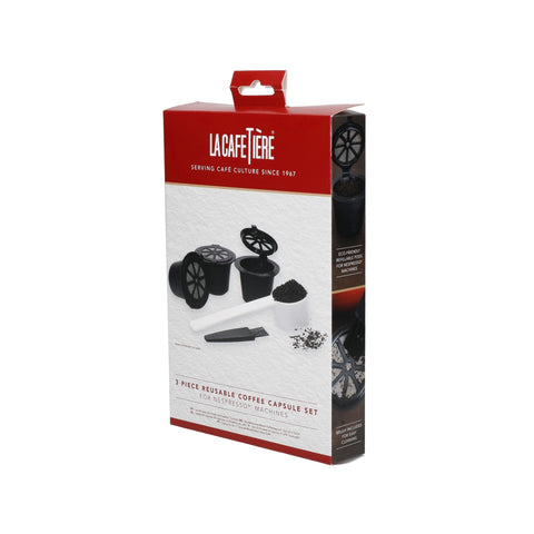 3piece Reusable Coffee Capsule Set