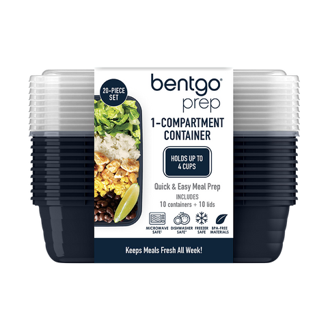 Prep 1 Compartment Container 10 Pack - Navy Blue