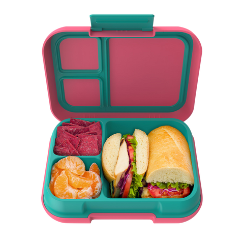 Pop Lunch Box ( Bright Coral-Teal)
