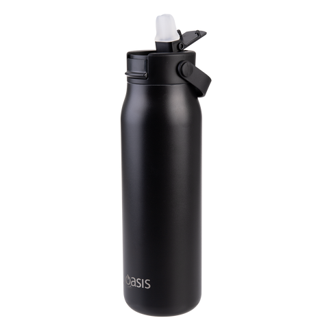 Ceramic Lined Stainless Steel Double Wall Insulated 'Sorrento' Sipper Bottle 900ml
