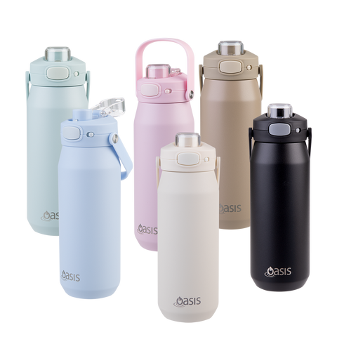 Ceramic Lined Stainless Steel Triple Wall Insulated 'Capri' Drink Bottle W/ Quick Release Lid 750ml