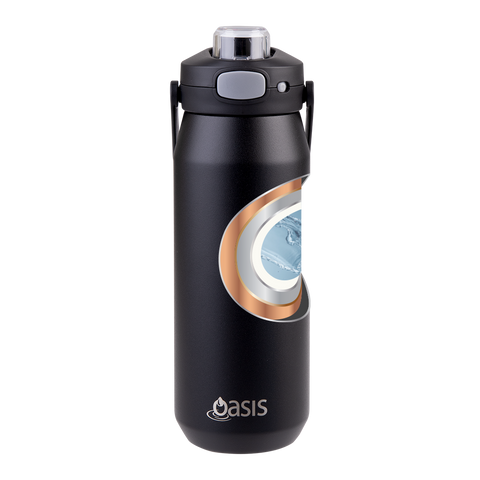 Ceramic Lined Stainless Steel Triple Wall Insulated 'Capri' Drink Bottle W/ Quick Release Lid 750ml
