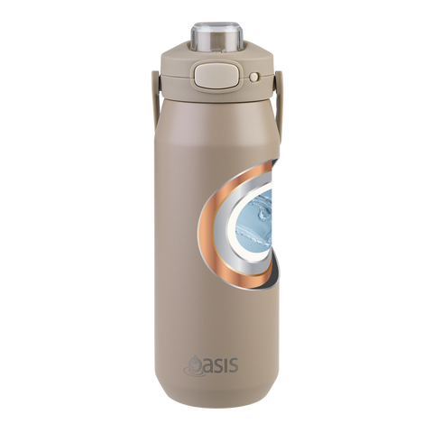 Ceramic Lined Stainless Steel Triple Wall Insulated 'Capri' Drink Bottle W/ Quick Release Lid 750ml