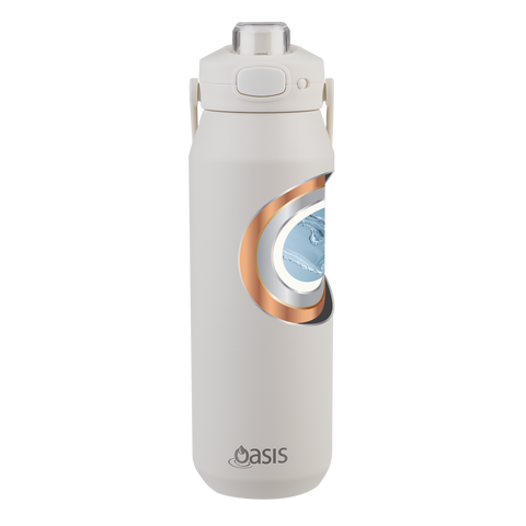 Ceramic Lined Stainless Steel Triple Wall Insulated 'Capri' Drink Bottle W/ Quick Release Lid 1l