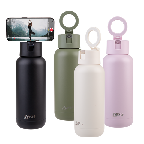 Mag-Grip Ceramic Lined Stainless Steel Triple Wall Insulated 'Moda' Drink Bottle 1l