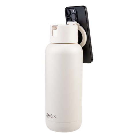 Mag-Grip Ceramic Lined Stainless Steel Triple Wall Insulated 'Moda' Drink Bottle 1l