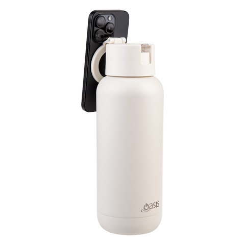 Mag-Grip Ceramic Lined Stainless Steel Triple Wall Insulated 'Moda' Drink Bottle 1l