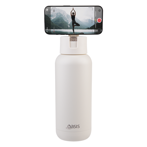 Mag-Grip Ceramic Lined Stainless Steel Triple Wall Insulated 'Moda' Drink Bottle 1l