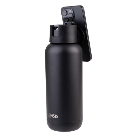 Mag-Grip Ceramic Lined Stainless Steel Triple Wall Insulated 'Moda' Drink Bottle 1l