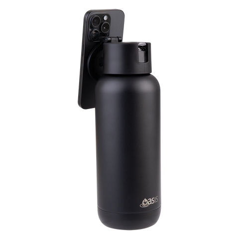 Mag-Grip Ceramic Lined Stainless Steel Triple Wall Insulated 'Moda' Drink Bottle 1l