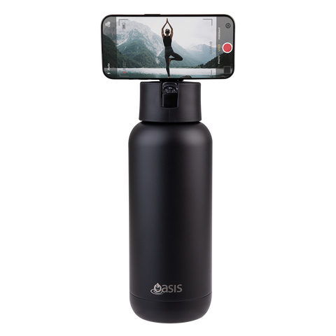 Mag-Grip Ceramic Lined Stainless Steel Triple Wall Insulated 'Moda' Drink Bottle 1l